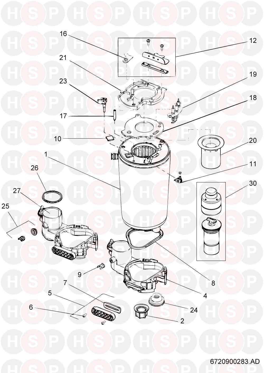 Worcester Greenstar 15 I System Heat Exchanger Diagram Heating Spare